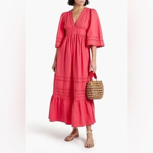 ANTIK BATIK Roda Tiered Cotton poplin Maxi Dress - small